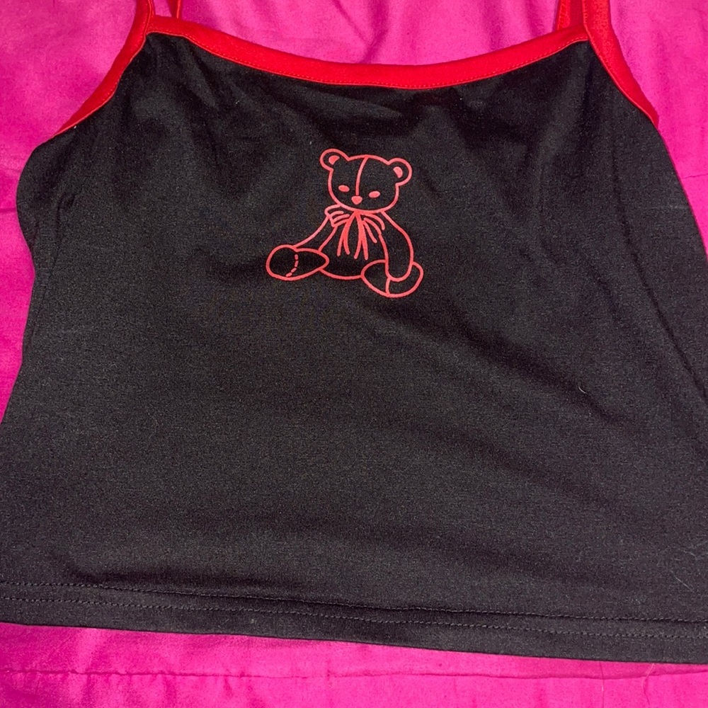 black tank top